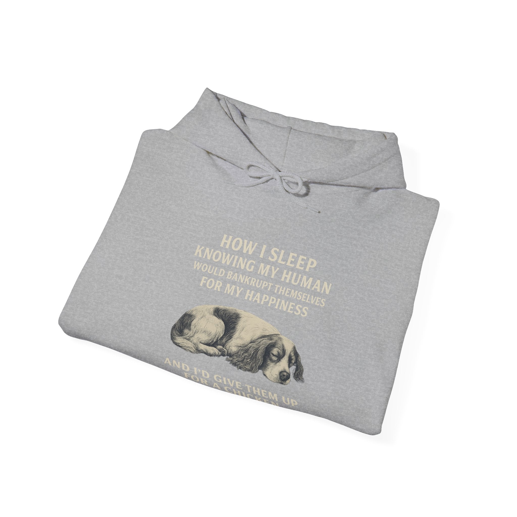 “Bankrupt for My Happiness” Spaniel Hoodie