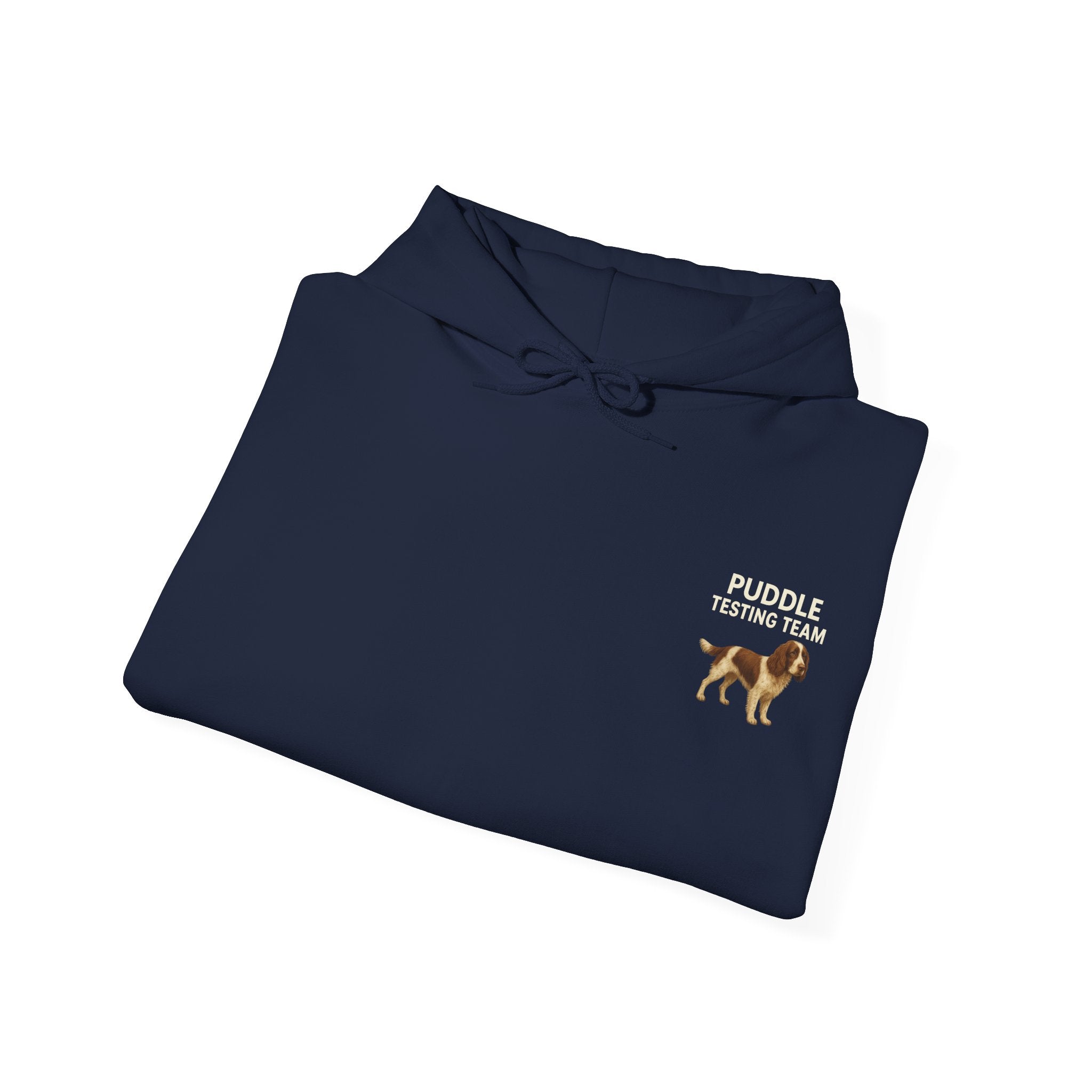 Puddle Testing Team – Official Spaniel Dept. Hoodie/Tee