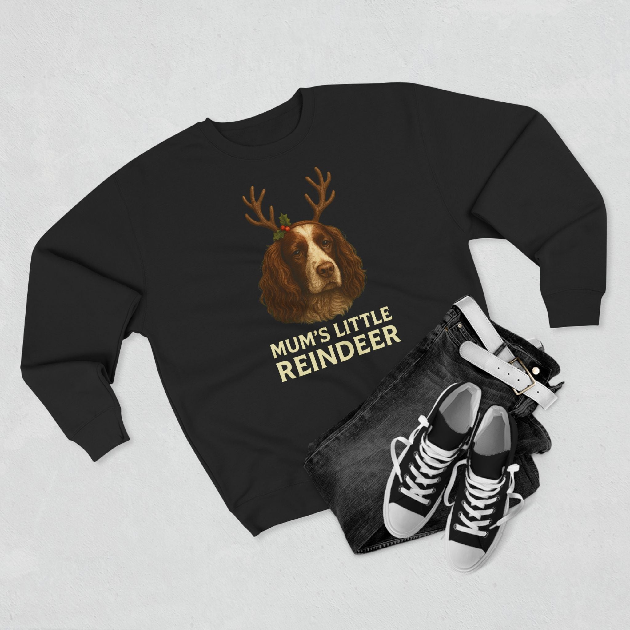 Mum’s Little Reindeer – Festive Spaniel Christmas Jumper