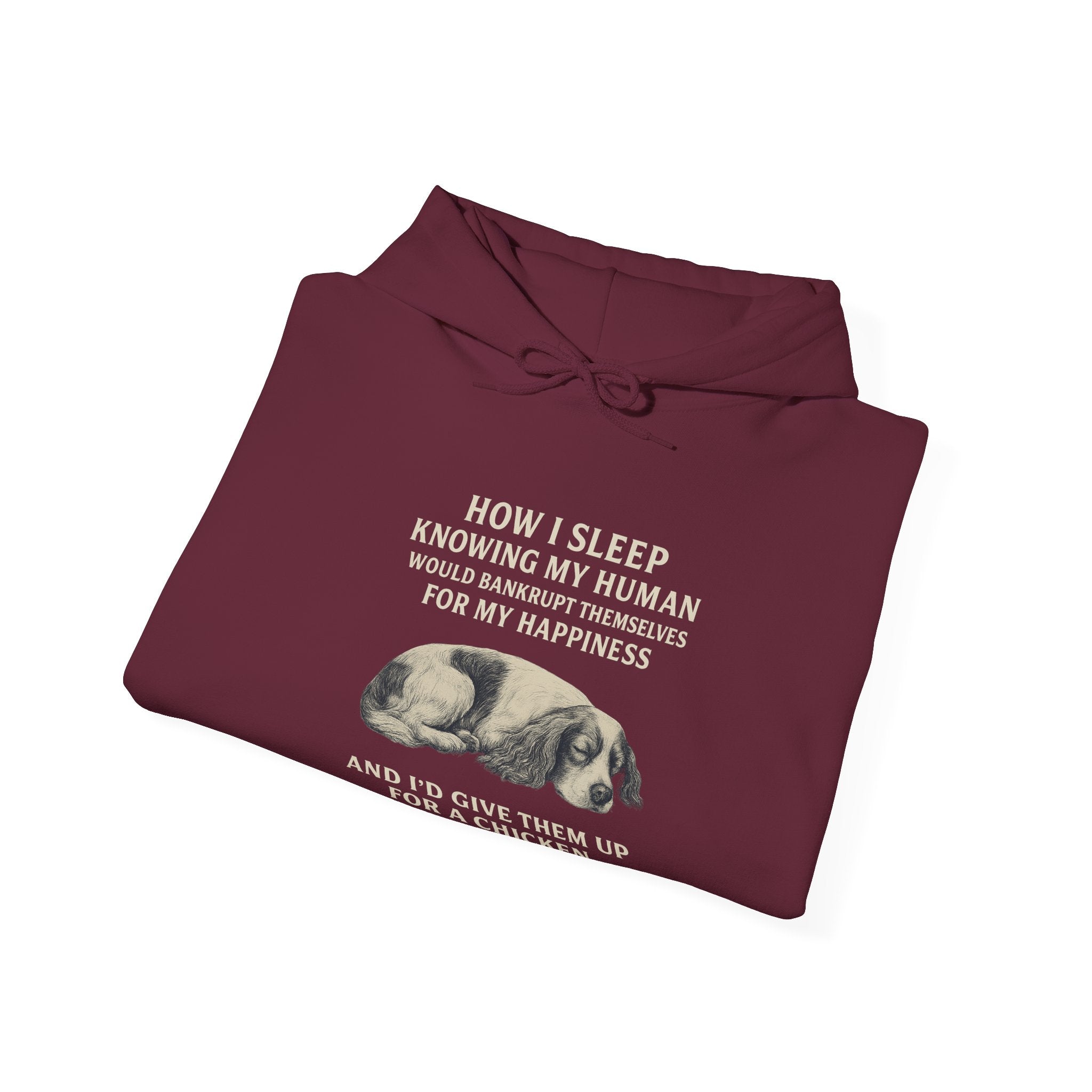“Bankrupt for My Happiness” Spaniel Hoodie